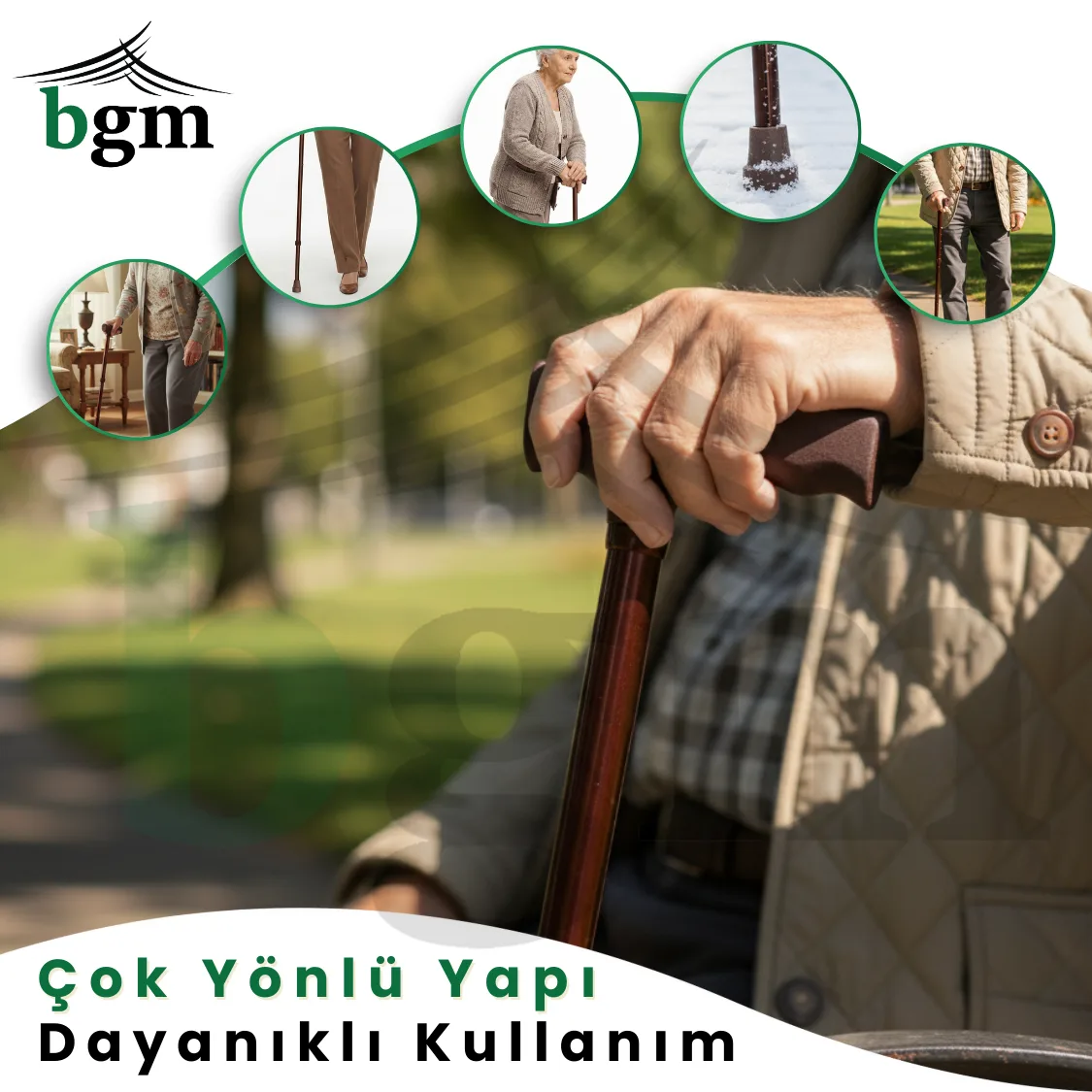 Baston Ayarlanabilir Denge Bastonu -Bronz- Asa Alüminyum Yüksek Kalite - Görsel 7