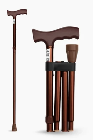Katlanabilir Denge Bastonu – Twist-Lock Kilit Bronz Katlanabilir Baston Asa