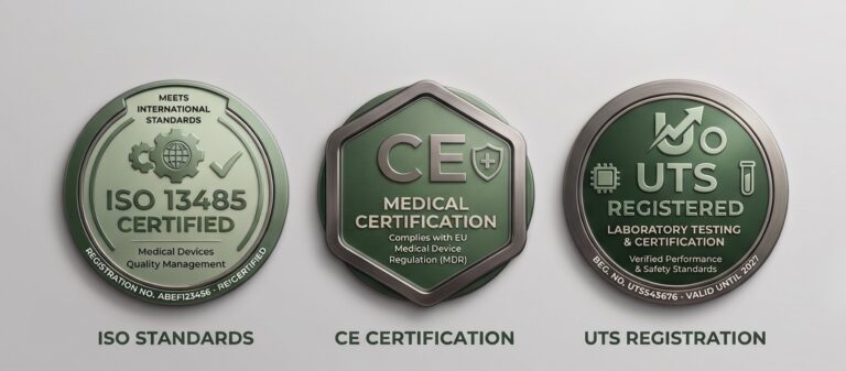 ISO 13485, CE ve ÜTS belgeleri