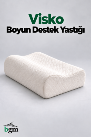 BGM Büyük Boy Ortopedik Visco Boyun Destekli Yastık (Çantalı)