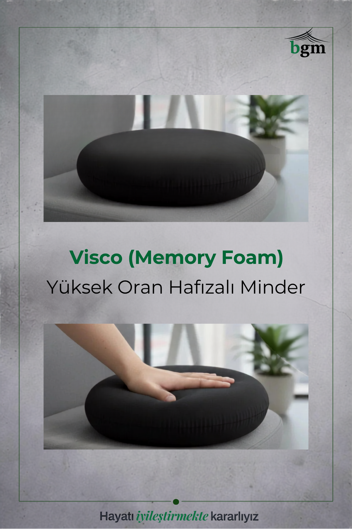 BGM Ortopedik Visco Oturma Simidi - Görsel 3