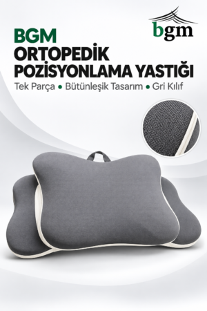 BGM Ortopedik Pozisyonlama Yastığı - Kelebek Yastık (Gri)