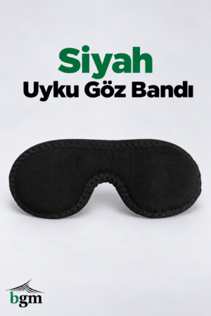 BGM Uyku Göz Bandı – Işığı Engelleyen Siyah Uyku Maskesi