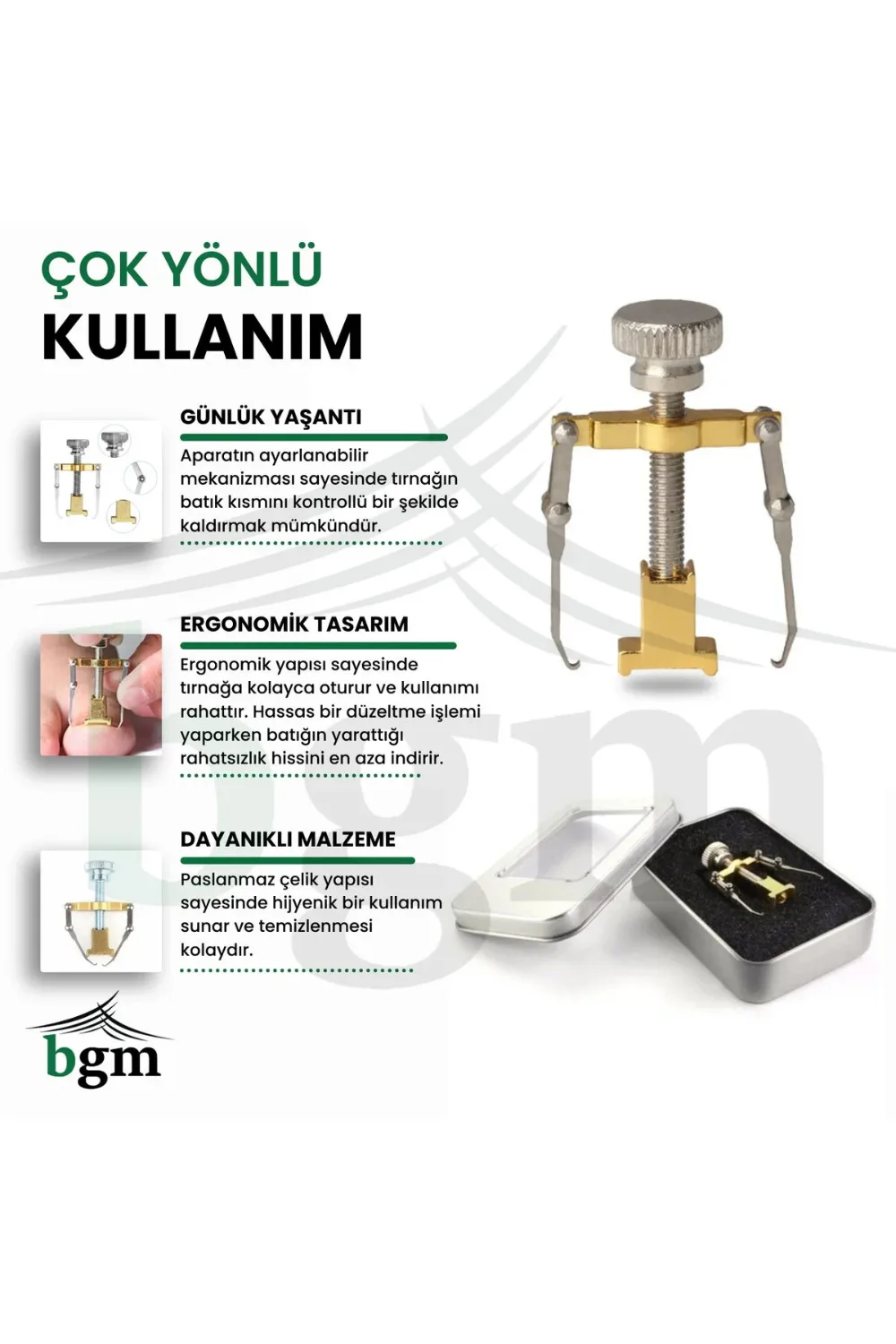 BGM Batık Tırnak Düzeltme Aparatı