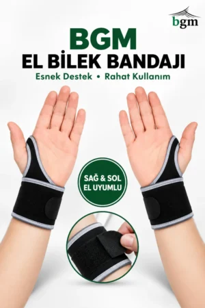 BGM El Bilek Bandajı – Elastik Sporcu Bilekliği
