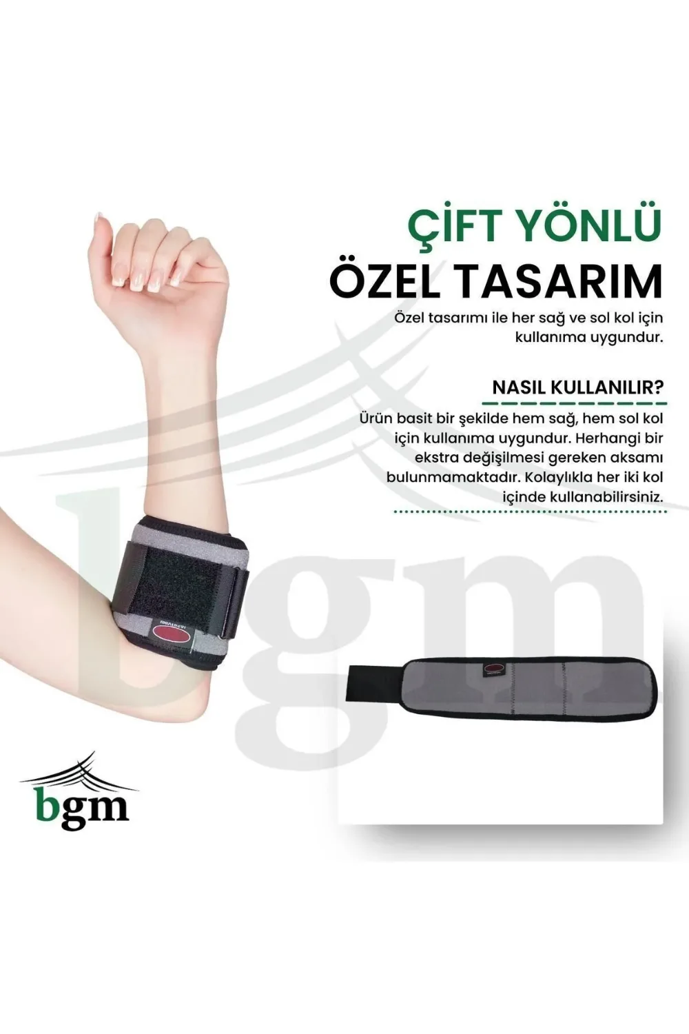 BGM Epikondilit Bandajı – Tenisçi ve Golfçü Dirseği Bandı