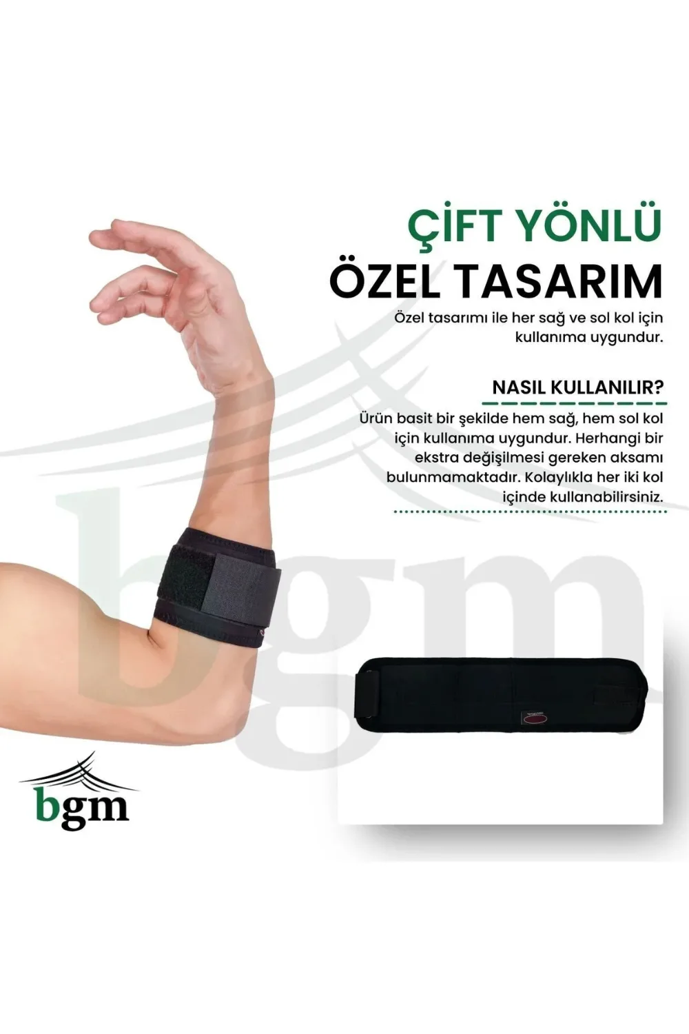 BGM Epikondilit Bandajı – Tenisçi ve Golfçü Dirseği Bandı