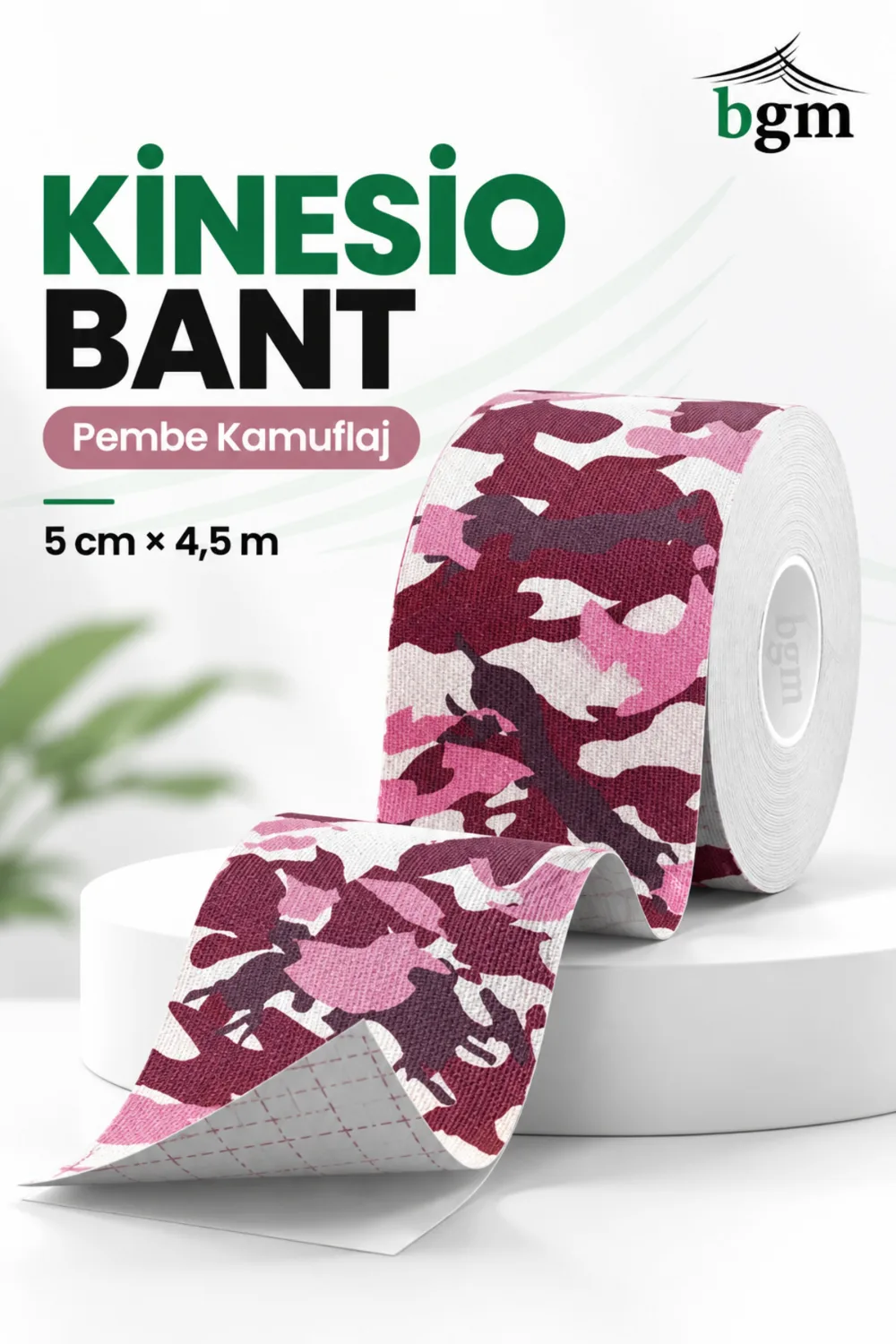 BGM Kinezyo Bant (Ağrı Bandı) 5 cm x 4,5 m – Renkli Sporcu Bandı