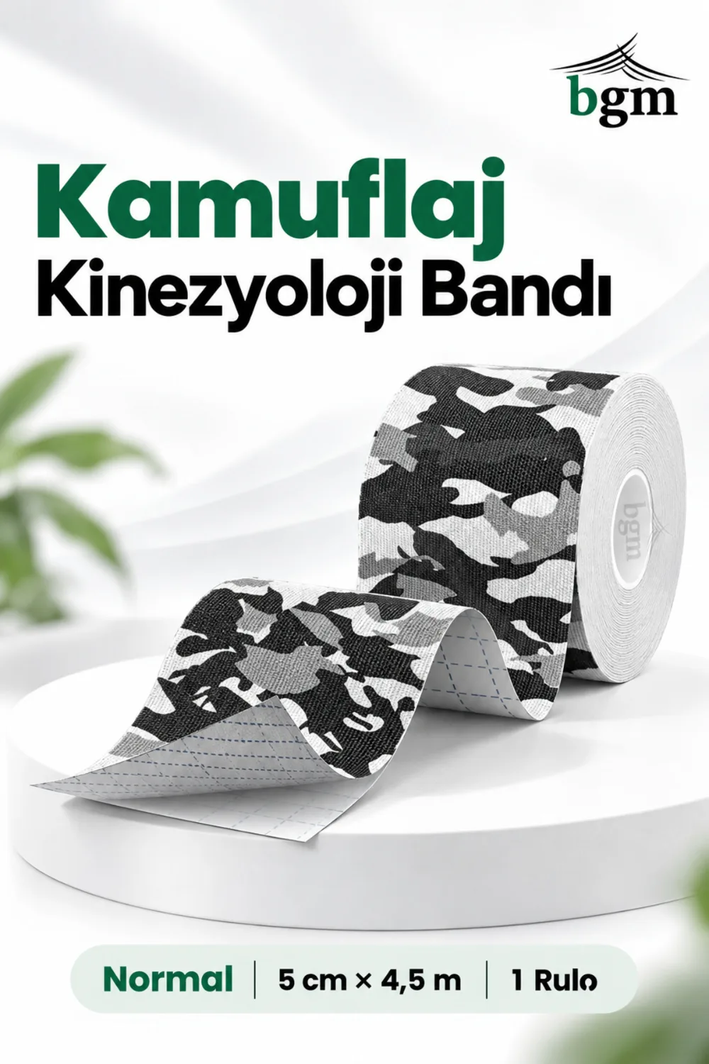 BGM Kinezyo Bant (Ağrı Bandı) 5 cm x 4,5 m – Renkli Sporcu Bandı