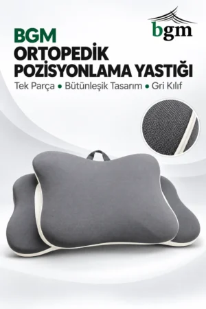 BGM Ortopedik Pozisyonlama Yastığı - Kelebek Yastık (Gri)
