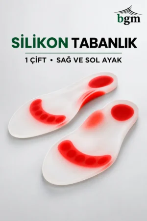 BGM Ortopedik Silikon Tabanlık – Ark Takviyeli (1 Çift)