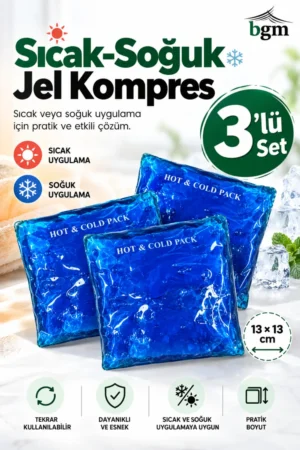 BGM Sıcak Soğuk Jel Kompres – Küçük Boy 13 x 13 cm