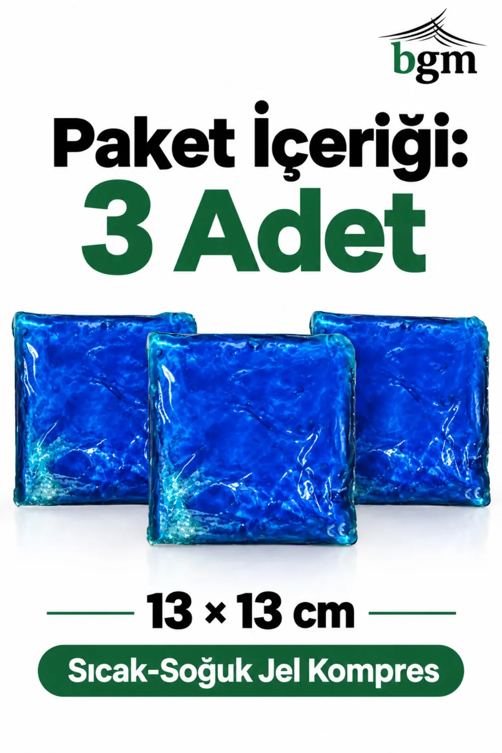 BGM Sıcak Soğuk Jel Kompres – Küçük Boy 13 x 13 cm