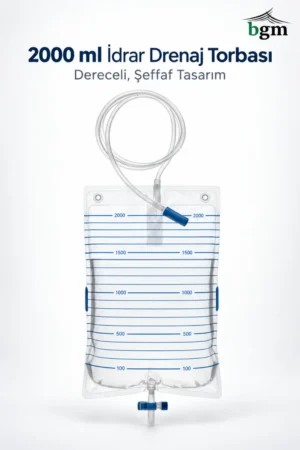 BGM T-Musluklu İdrar Torbası 2000 ml (10 Adet)