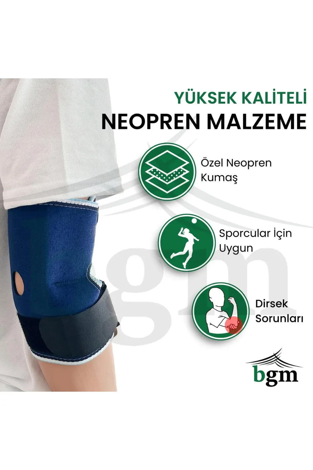 BGM Uzun Epikondilit Bandajı – Ortopedik Dirseklik