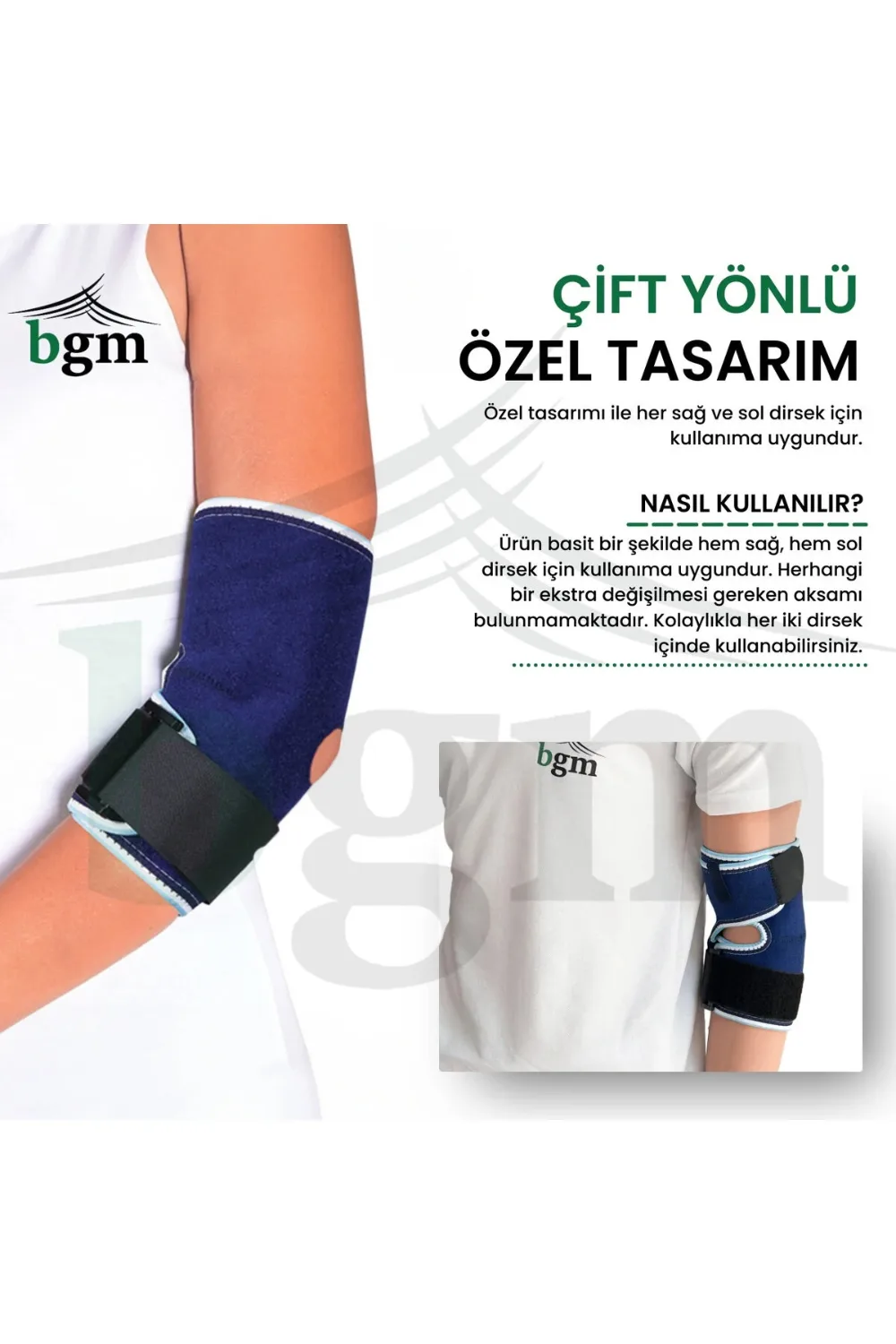 BGM Uzun Epikondilit Bandajı – Ortopedik Dirseklik