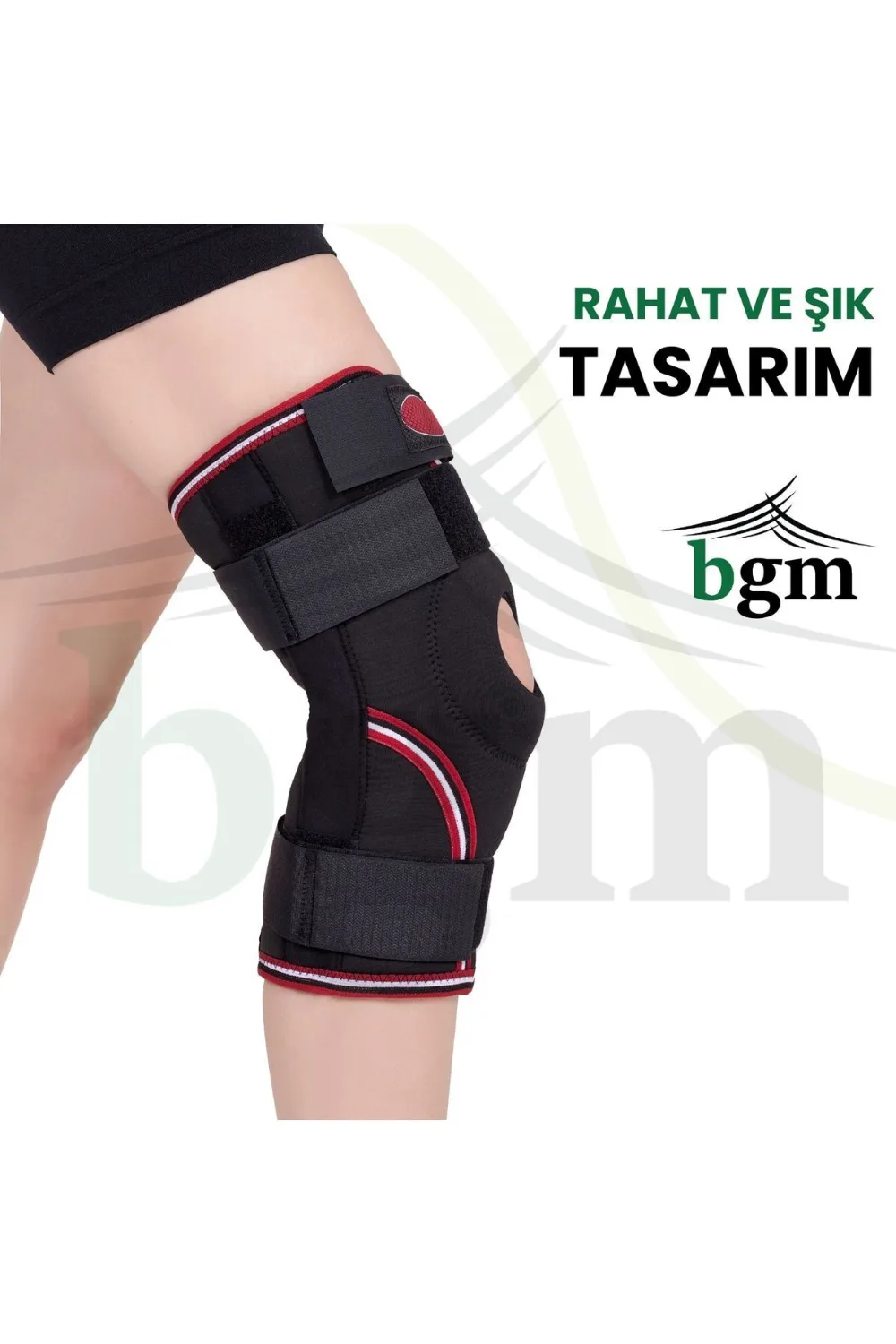 BGM Velkrolu Ligament ve Patella Destekli Neopren Dizlik