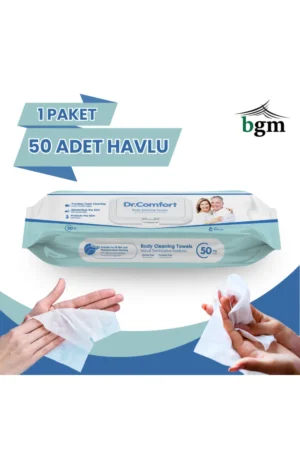 BGM Vücut Temizleme Havlusu – Islak Mendil (50 Adet)